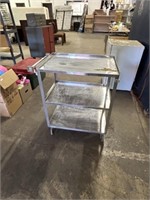 STAINLESS CART ON WHEELS