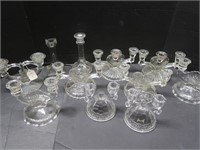 Crystal Cut Candle Sticks--Holders