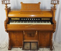 Mason & Hamblin Antique Oak Pump Hull 1878 Organ