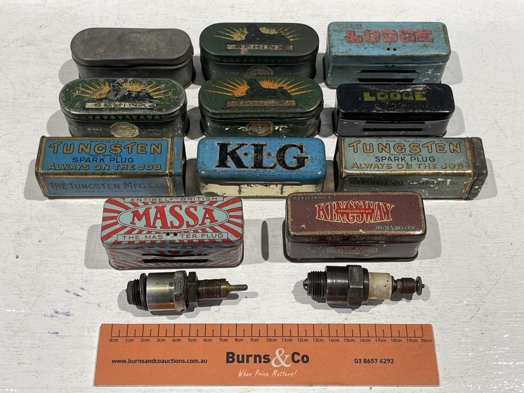 Selection Spark Plug Tins Inc. KLG, SPHINX, MASSA