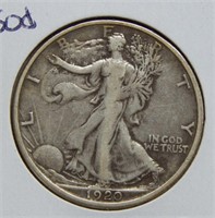 1920 D Walking Liberty Silver Half Dollar