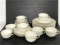 Collection of semi-vitreous porcelain dishes