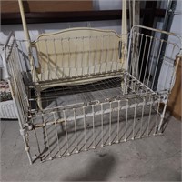 Antique cast iron crib
