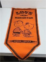 1960's Linus & Sally Felt pennant excellent