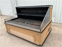 Killion refrigerated open case on casters