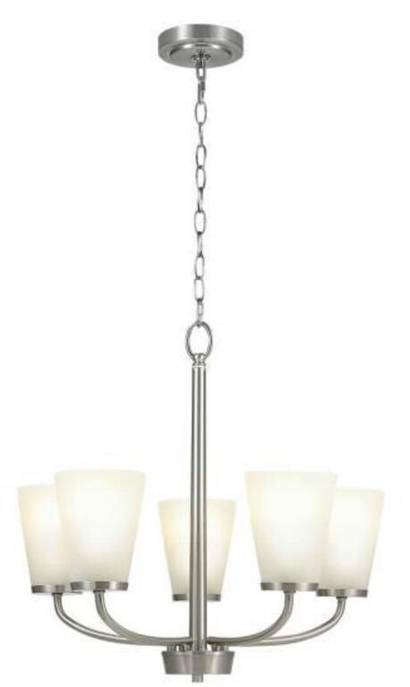 Helena 21 In 5-light Nickel Hanging Chandelier