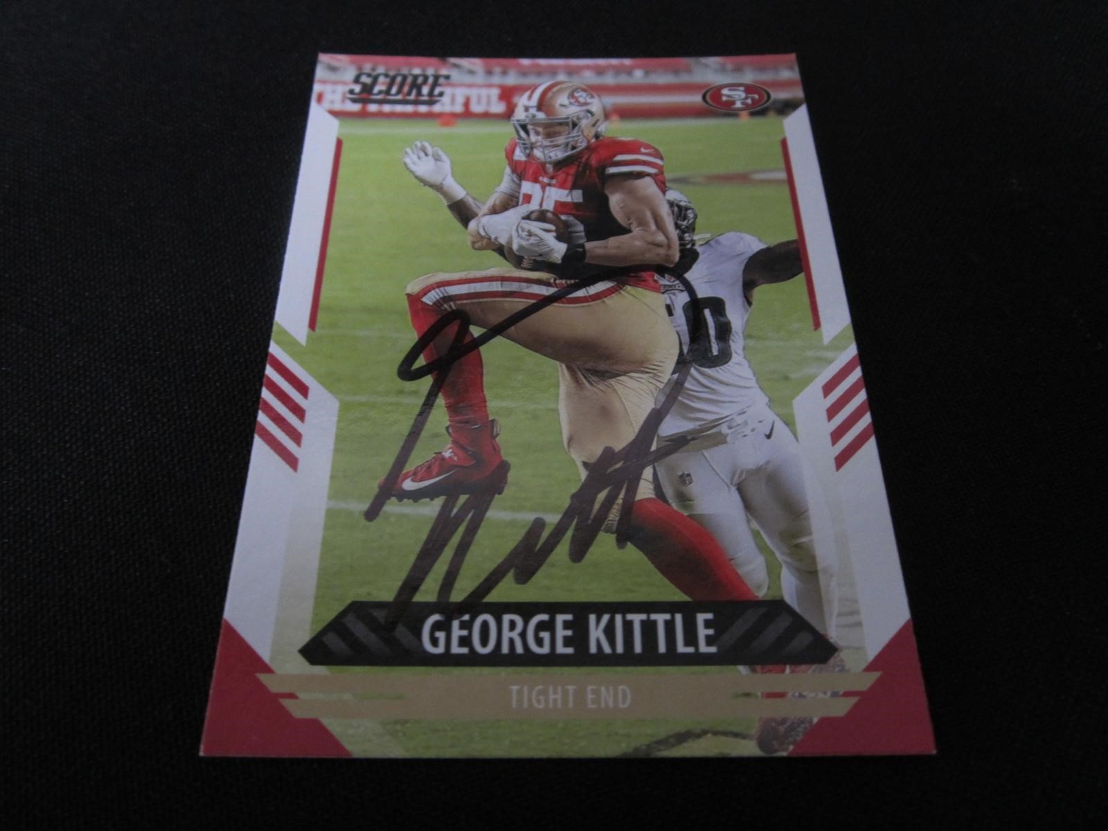 George Kittle Signed Trading Card EUA COA