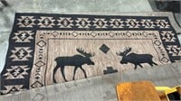 2 WOODLAND THEMED LARGE OUTDOOR RUGS