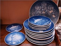 16 B&G Christmas collector plates: