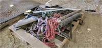 Pallet of miscellaneous horse tack