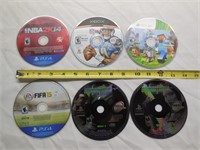 (5) Misc Game Discs, Playstation 4, Xbox, PS