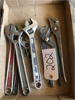 CRESCENT WRENCH  & CHANNEL LOCKS