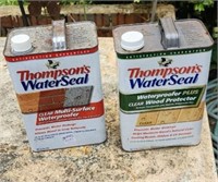 Two cans Thompsons Waterseal, both feel full