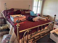 BRASS BED FRAME, MATTRESS & BEDDING MOVER NEEDED