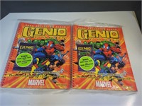 2 GENIO CARDS CARD COLLECTOR ALBUMS + CARD PACK