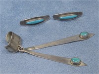 Sterling Silver Tested Earrings & Ear Clip
