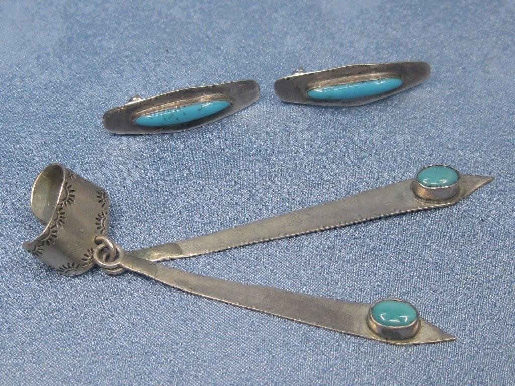 Sterling Silver Tested Earrings & Ear Clip
