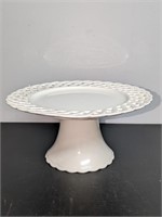 Vintage Reticulated Ceramic Cake Stand