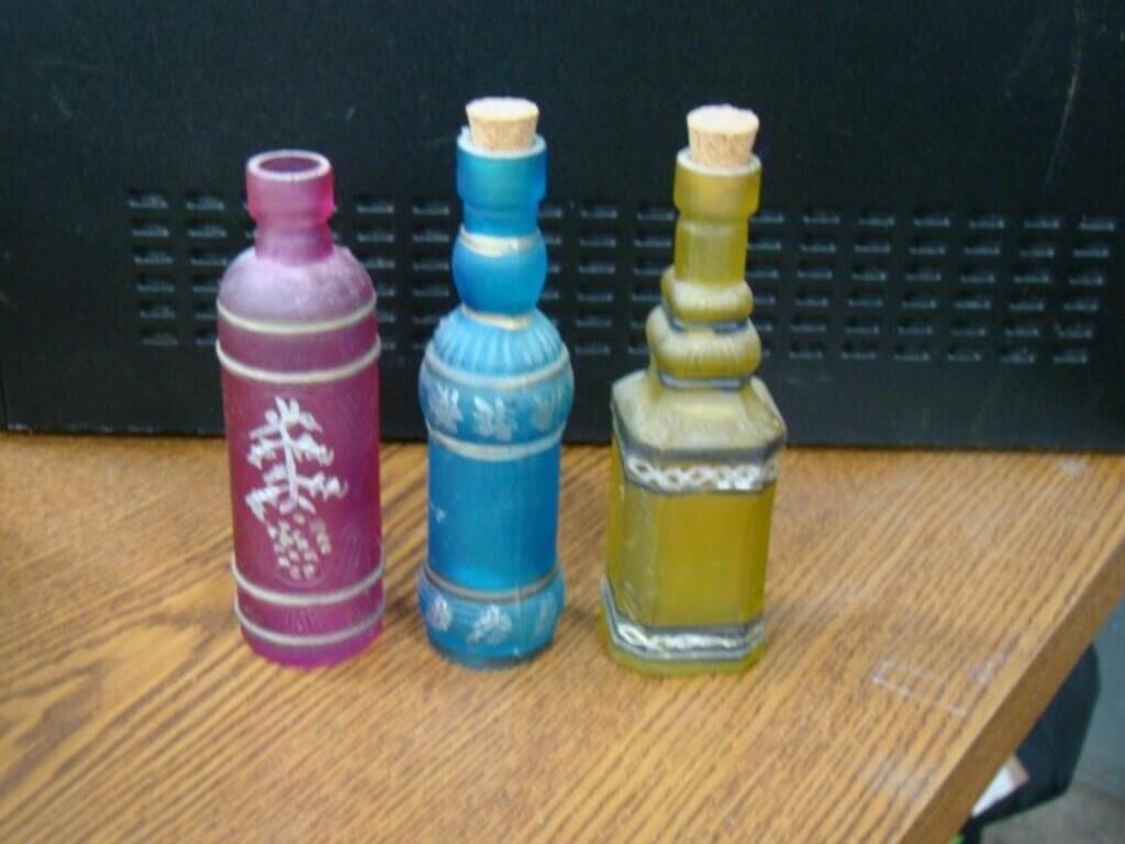 3 Colored Bottles