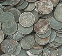 (100) Steel Cents WWII