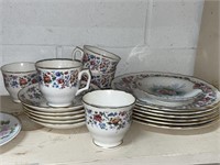 Staffordshire "Springtime" Fine China Dinnerware..