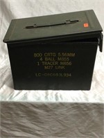 green metal ammo box