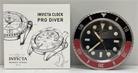 Invicta Pro Diver Wall Clock In Box