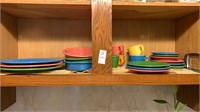 Shelf lot of FiestaWare Great Condition