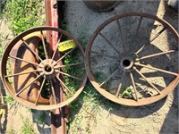 (2) Steel Wheels