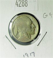 1917 Buffalo Nickel G4 Condition