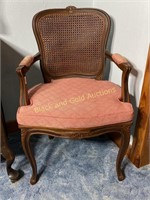 Vintage Wicker Back Armchair
