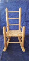 (1) Wooden Doll Rocking Chair