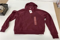 New Ribbed Half Zip Hoodie Size XL