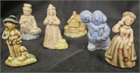 6 red rose figurine collectables