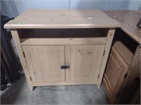 Solid Unfinished Pine TV Cabinet