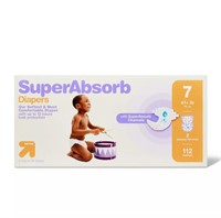 Disposable Diapers 112 pack, Size 7