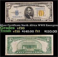 1934A $5 Silver Certificate North Africa WWII Emer