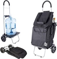 Black Shopping Grocery Foldable Cart