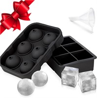 $20  2 Set Silicone Ice Cube Trays  Ball & Square