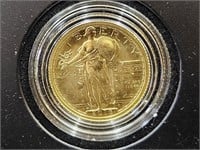 2016 W Standing Liberty Gold Quarter Coin 7.7 gram