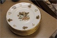 Set of 13 Royal Worcester "Dorchester" Plates