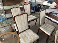 Lot with  vintage wooden dinner chairs  need some