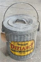 Shapleigh’s Defiance Galvanized Ware Large Bucket