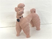 Vintage Pink felt & Ceramic Poodle, 5