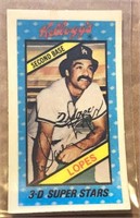 1980 Kelloggs 3D Card - Davey Lopes  #29