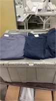 Tote of gloves, pants and shirt various sizes