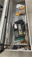 Used truck tool box silver with contents