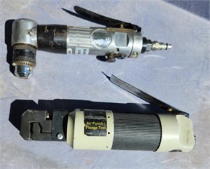Central Pneumatic Flange tool, right angle drill