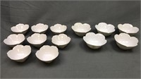 White Lotus Bowls Set - 2 Different Sizes