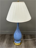 Large Iridescent Blue Living Room Lamp